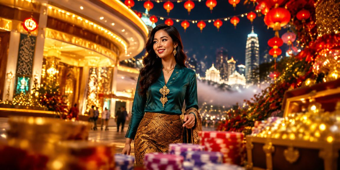 Pengguna menggunakan aplikasi mudah alih 107 di Genting Highlands